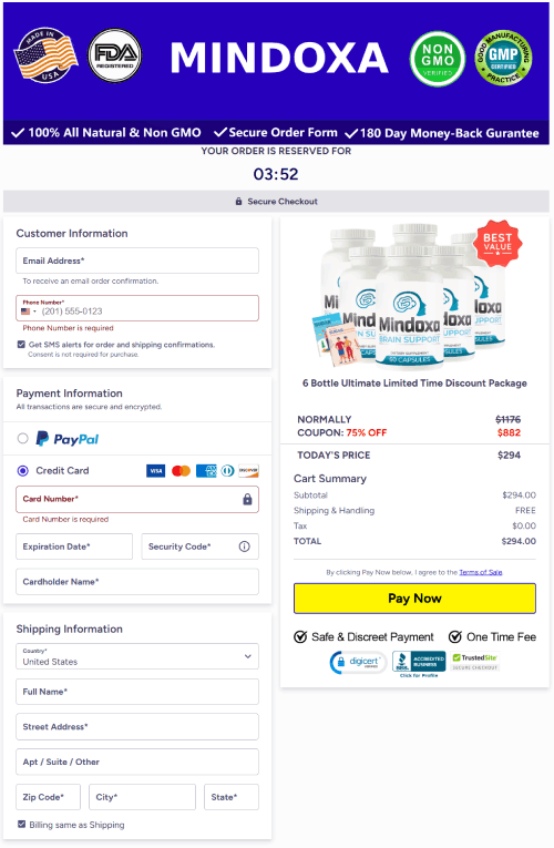 Mindoxa Secured Checkout